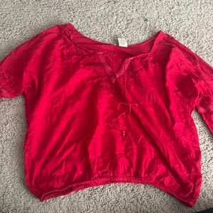Red blouse
